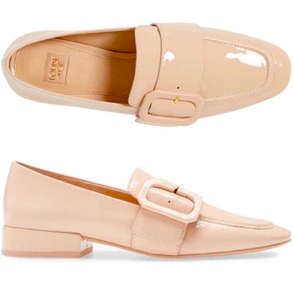 Louise et Cie Shoes Espen‎ Loafer Leather Flats Nude Slip Ons Size 7